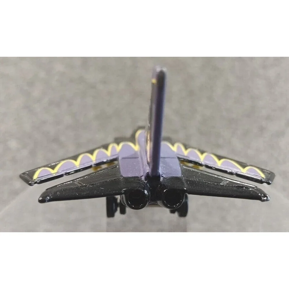 Vintage Matchbox Tornado DC Batman Jet Aircraft Black Purple Die Cast 2000